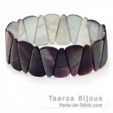 Bracelet en nacre de Tahiti - Taille = 18 cm