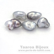 Lot de 5 Keishis de Tahiti - 4 gr