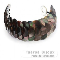 Bracelet en nacre de Tahiti - Longueur = 19 cm