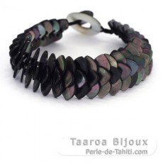 Bracelet en nacre de Tahiti - Longueur = 18 cm