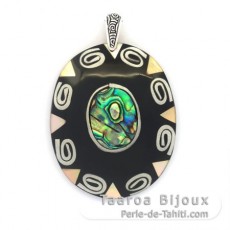 Pendentif en Nacre, Abalone et Argent