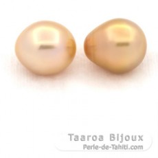 Lot de 2 Perles Australiennes Semi-Baroques C 11.1 et 11.2 mm