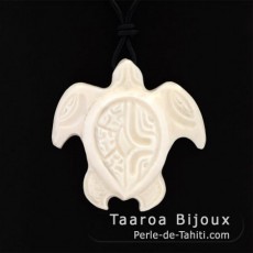 Pendentif Tortue en Os