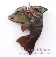 Dauphin en Nacre - Cadeau offert pour tout achat suprieur  250€