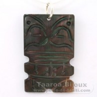 Pendentif Tiki en nacre - Cadeau offert pour tout achat suprieur  300€