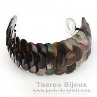 Bracelet en nacre de Tahiti - Longueur = 18 cm