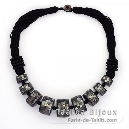 Collier en nacre de Tahiti - Longueur = 50 cm