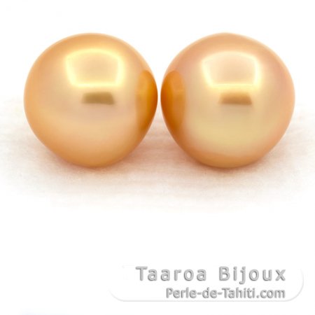 Lot de 2 Perles Australiennes Semi-Baroques B 13 mm