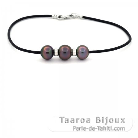 Collier de perles noires de Tahiti 19