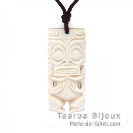 Pendentif Tiki en Os