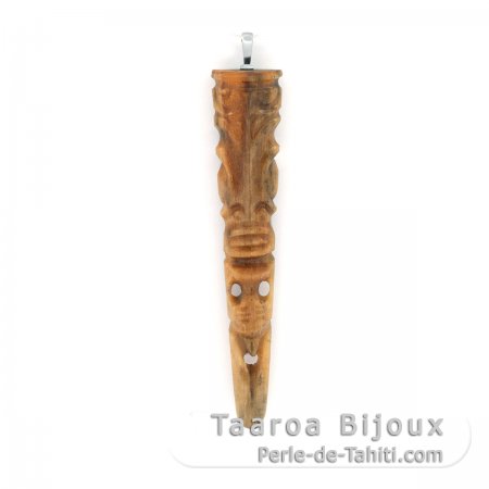 Pendentif Tiki en Rostre d\'Espadon