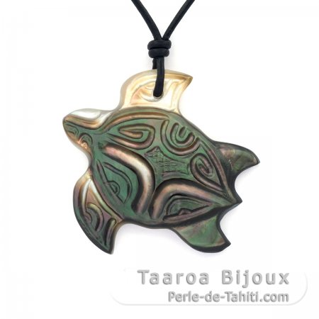 Pendentif Tortue en nacre de Tahiti