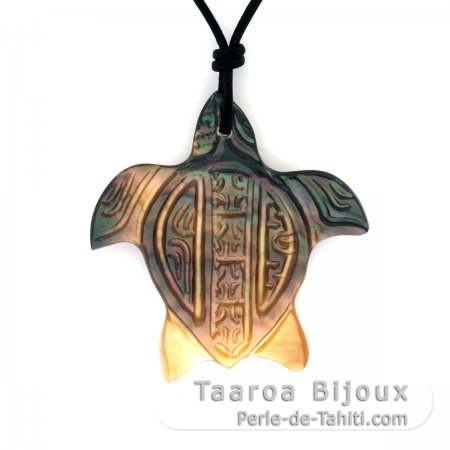 Pendentif Tortue en nacre de Tahiti