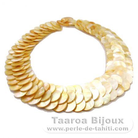 Collier en nacre d\'Australie - Longueur = 45 cm