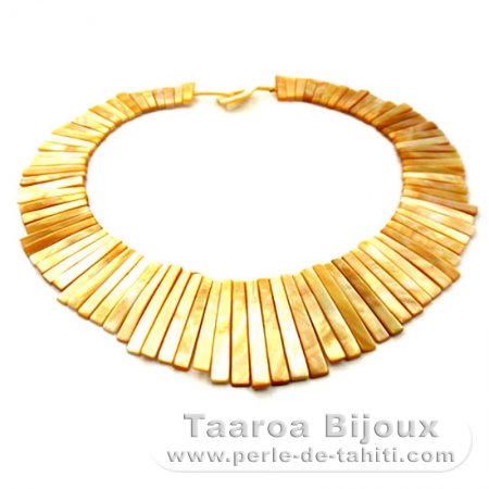 Collier en nacre d\'Australie - Longueur = 38 cm