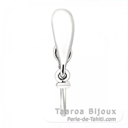 Rhodiniertem 925er Sterling Silber Anhnger fr 1 Perle von 9 bis 18 mm