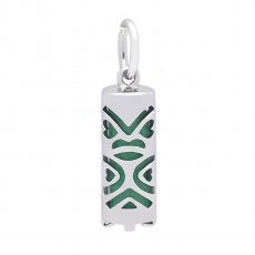 Tiki en Argent et Aventurine - 15 mm - Chance