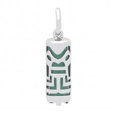 Tiki en Argent et Aventurine - 15 mm - Abondance