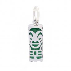 Tiki en Argent et Aventurine - 15 mm - Sant