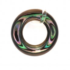 Forme anneau en nacre d'Abalone - Diamtre de 12 mm