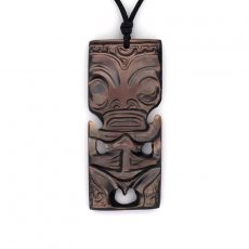 Pendentif Tiki en nacre de Tahiti