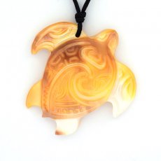 Pendentif Tortue en nacre de Tahiti