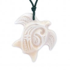 Pendentif Tortue en Os