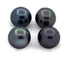 Lote de 4 Perlas de Tahiti Redondas D de 8 a 8.3 mm