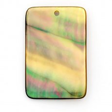 Forme rectangle en nacre de Tahiti - 30 x 20 mm