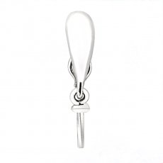 Pendentif Clip en Argent Rhodi pour 1 Perle de 9  18 mm