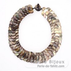 Collier en nacre de Tahiti - Longueur = 45 cm