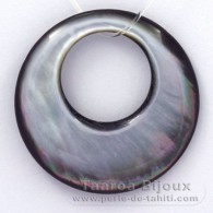 Forme ronde en nacre de Tahiti - Diamtre de 40 mm