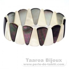 Bracelet en nacre de Tahiti - Taille = 18 cm