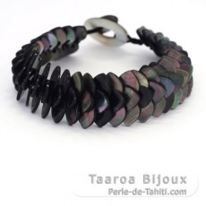 Bracelet en nacre de Tahiti - Longueur = 19 cm