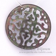 Forme ronde en nacre de Tahiti - Diamtre de 30 mm