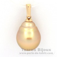 Pendentif en Or 18K et 1 Perle d'Australie Cercle B 10.3 mm