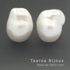 2 Perles d'Eau Douce Baroques B 12 mm
