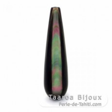 Forme goutte en nacre de Tahiti - 30 x 8 mm