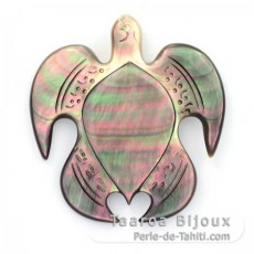 Pendentif Tortue en nacre de Tahiti