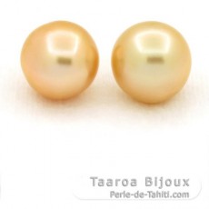 Lot de 2 Perles Australiennes Semi-Baroques C 11 et 11.3 mm