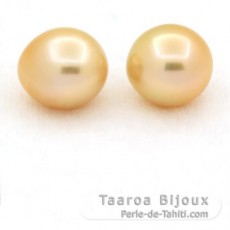 Lot de 2 Perles Australiennes Semi-Baroques C 10.7 et 10.8 mm