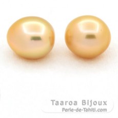 Lot de 2 Perles Australiennes Semi-Baroques C 12.4 mm