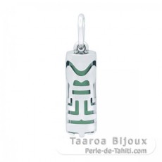 Tiki en Argent et Aventurine - 15 mm - Abondance