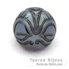 Superbe Perle de Tahiti Gravée 12.1 mm