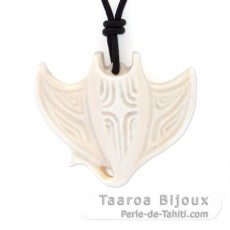 Pendentif Raie Manta en Os