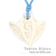 Pendentif Raie Manta en Os