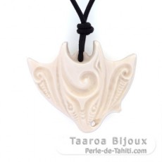 Pendentif Raie Manta en Os