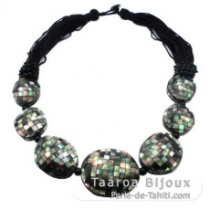 Collier en nacre de Tahiti - Longueur = 55 cm