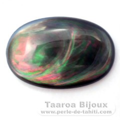 Forme ovale en nacre de Tahiti - 30 x 20 mm