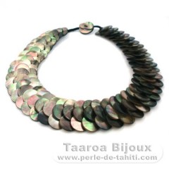 Collier en nacre de Tahiti - Longueur = 45 cm